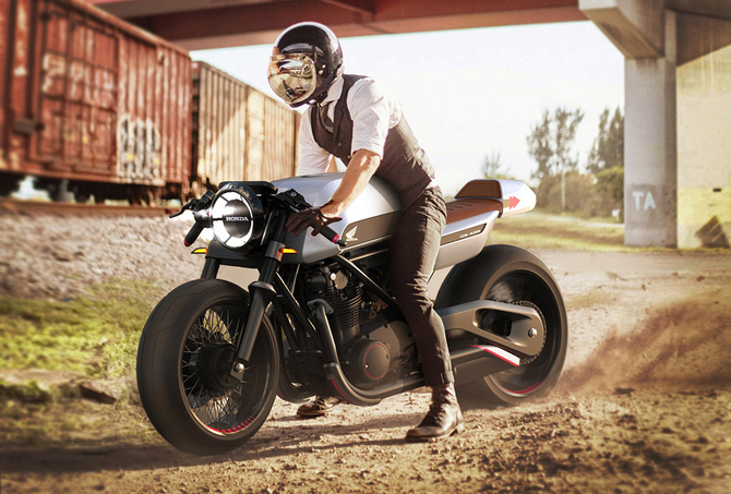 將科幻帶回西部世界 本田CB400復(fù)刻版概念車